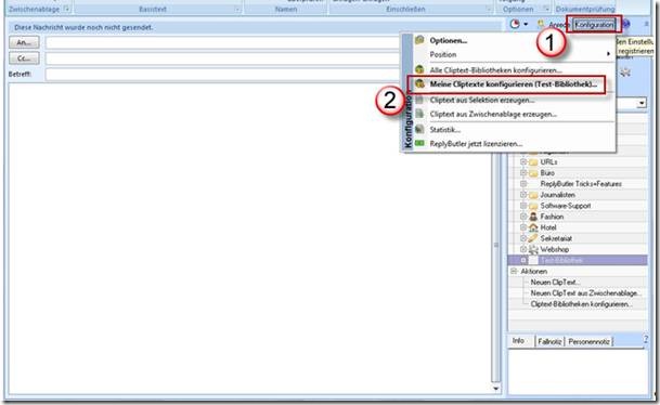 Outlook Vorlagen mit ReplyButler erstellen Screenshot 1