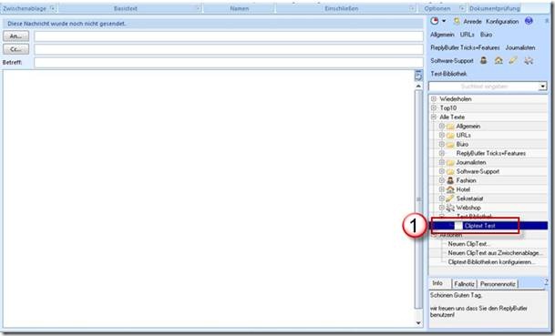 Outlook Vorlagen mit ReplyButler erstellen Screenshot 2